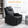 thumbnail image 4 of HOMCOM Fauteuil Inclinable de Massage en Cuir PU avec Siège Pivotant à 360 Degrés, 4 of 10