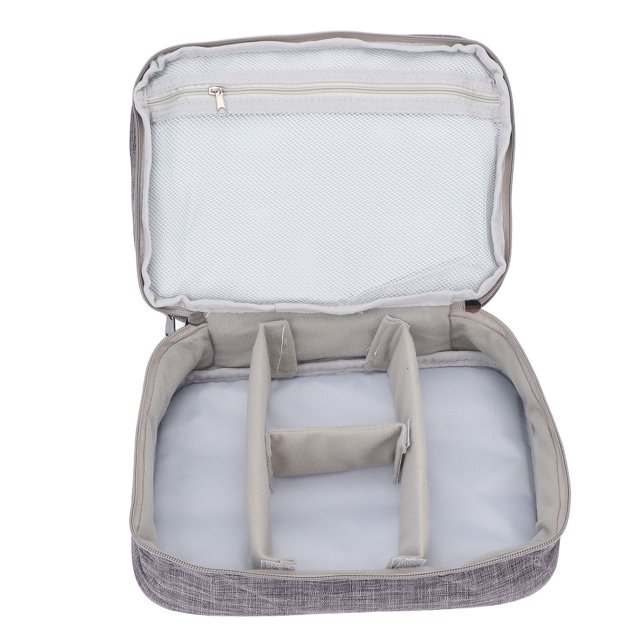 Toiletry Bag, Huge Zipper Portable Multi Functional Cosmetic Bag Cation Waterproof With Instruction For Travelling For Eyeshadow