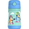thumbnail image 1 of Thermos Kids Vacuum Insulated Stainless Steel 10 oz Straw Bottle Bluey, 1 of 6