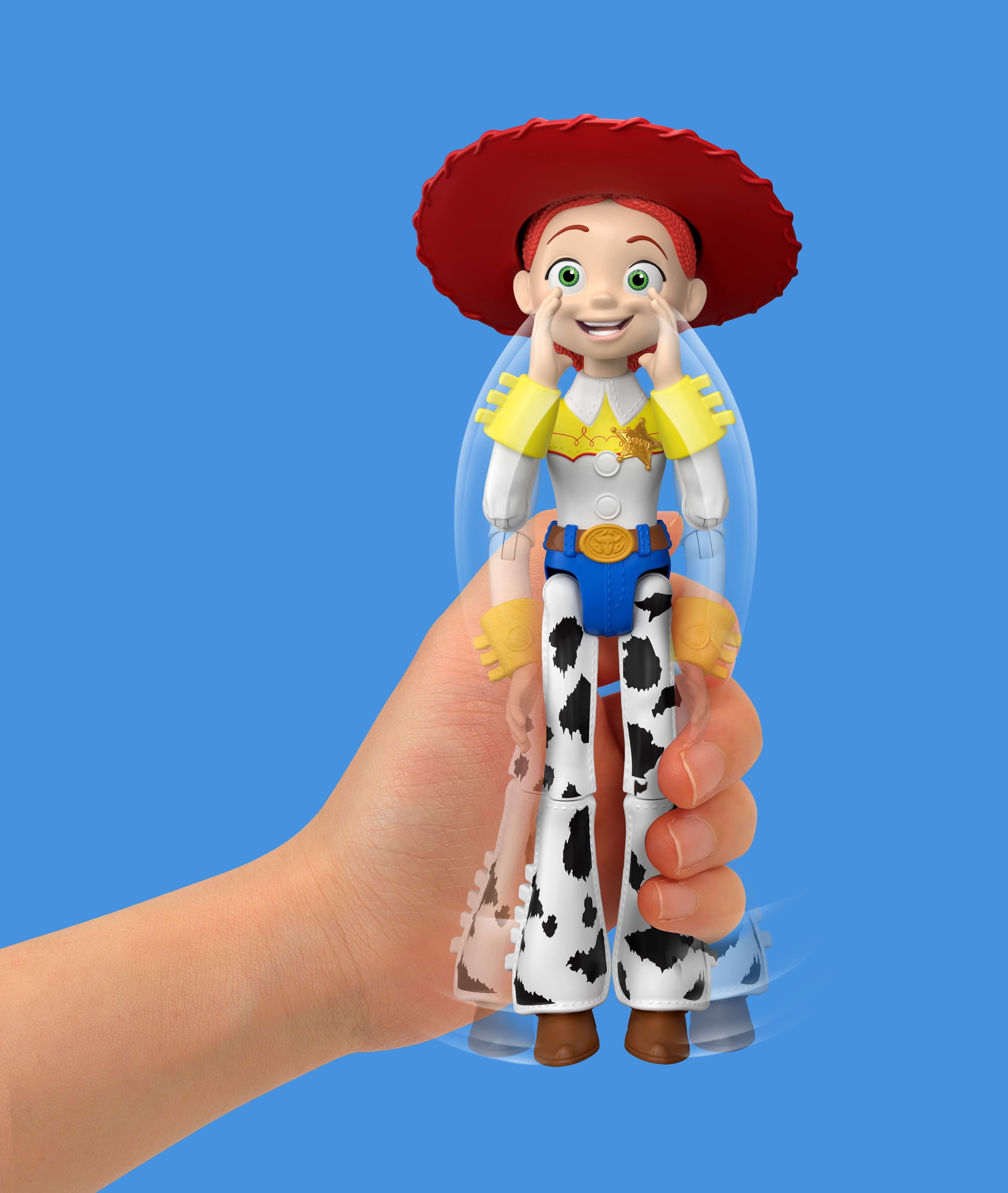 Figurine articulée de Jessie et son compagnon bavard JD le cochon Histoire de jouets 5 Disney et Pixar de 30,5 cm, 35 sons
