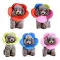 thumbnail image 3 of Pet Collar Cat Dog Flower Neck Collar Anti Bite Beauty Adjustable Protector Cover Ring Rose Red L, 3 of 6