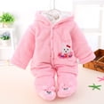 thumbnail image 2 of Combinaison d'Hiver pour Bébé Garçon à Capuche, Pyjama à Pieds, Combinaison Épaisse, Habit de Neige, Vêtement d'Extérieur, Tout-Petit, Chaud, Douillet, Doux, 2 of 5