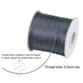 thumbnail image 3 of Unique Bargains Beading Thread Bracelet Weave Bead Craft Cord 0.5mm 159M/Roll (173-Yards) Decorative String, Deep Grey, 3 of 7