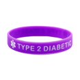 thumbnail image 1 of TYPE 2 DI ABETIC Prevention Silicone Wristband, 1 of 1