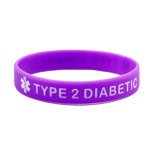 TYPE 2 DI ABETIC Prevention Silicone Wristband