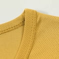 thumbnail image 4 of Pisexur T Shirts for Man , Hommes Mode Décontractée Couleur Unie Col Rond Course Exercice et Entraînement Physique Manches Courtes Haut Jaune, G Chemises de Golf Hommes & Chemises Hommes, 4 of 6