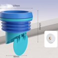 thumbnail image 1 of Bgsha Toilet flange sealing ring leak-proof silicone drain base accessories, 1 of 10