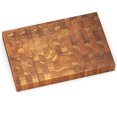 thumbnail image 1 of Costway End Grain Cutting Board 18" Teak Wood Chopping Block with Hand Grip, 1 of 10