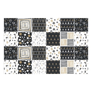 24 Sheet Peel and Stick Tile for Kitchen Backsplash Self Adhesive Moroccan Stick on Backsplash Mandala Wall Tiles Peel and Stick for Bathroom Laundry Room Cabinet Shower 4"x4"