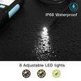 thumbnail image 3 of Tignapoo 5.5mm Diameter 1080P Waterproof Industrial Endoscope with 2.4" LCD Screen, 2600mAh Battery, and 8 Adjustable LEDs for Pipeline and Automotive Inspection - Model P60B, 3 of 6