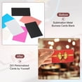 thumbnail image 4 of 0.3mm Stainless Steel Metal Business Cards, 12 Pack Blank Name Card, Silver, 4 of 7