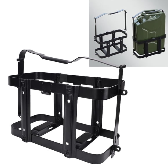 Holder Detachable Jerry Gas Can Holder Rack Carbon Steel Lockable Gas Can Mount Bracket for 5 Gallon 20 Liter 2.5 Gallon 10 Liter Gas Can