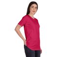 thumbnail image 2 of Inkmeso T-Shirt Basique à Col Rond pour Femmes, Manches Courtes, Coupe Régulière, Long Tee, Haut d'Entraînement, 2 of 8