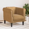 thumbnail image 1 of vidaXL Fauteuil de Salon - Similicuir Suédé Brun, 1 of 5