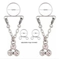 thumbnail image 3 of JUNWELL 2X Sexy Adjustable Nipple Rings Non-Piercing Clip On Dangle Fake Nipplerings-08, 3 of 6