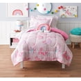 thumbnail image 1 of Ensemble de lit Licorne Rose de Mainstays Kids, 1 of 7