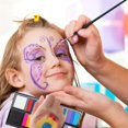 thumbnail image 4 of Face Body Painting Kit 26 Colors Rainbow Water Based Split Cake Paint for Halloween Christmas Party Makeup Set, 4 of 7
