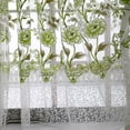 thumbnail image 3 of Bargain Violete Peony Sheer Curtain Window Voile Drape Valance 1 Panel Fabric, 3 of 9