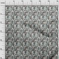 thumbnail image 3 of oneOone Silk Tabby Gray Fabric Abstract Bird Sewing Material Print Fabric By The Yard 42 Inch Wide, 3 of 4