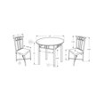 thumbnail image 2 of Monarch Specialties Black Metal Dining Set, 2 of 3
