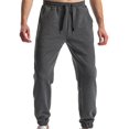 thumbnail image 1 of Men's Loose Fit Summer Workout Joggers - Cuffed Hem Plus Size Athletic Pants, 1 of 2
