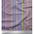 thumbnail image 1 of Soimoi Tissu Georgette Viscose à Rayures Verticales pour Couture, Largeur 42 Pouces, 1 of 5