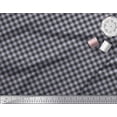 thumbnail image 2 of Soimoi Gray polyester Crepe Fabric Diagonal Check Decor Fabric Printed Yard 42 Inch Wide, 2 of 5