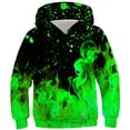 thumbnail image 1 of RXIRUCGD Chemise pour Enfants à Manches Longues T-shirt à Motif Imprimé Col Rond Cool Garçon Chandail à Capuchon ( Vert, Taille : 4 Ans ), 1 of 3