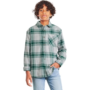 George Boys' Plaid Flannel Shirt