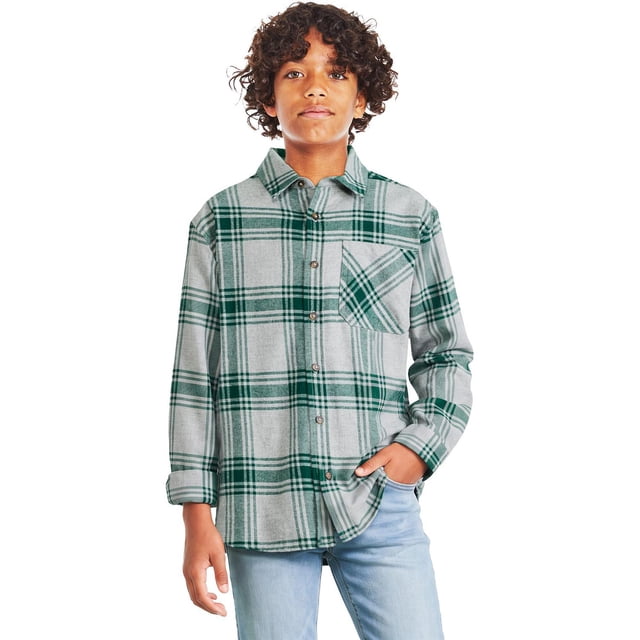 George Boys' Plaid Flannel Shirt