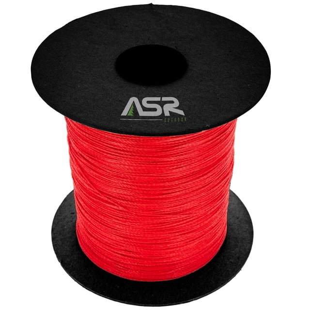 ASR Outdoor Kevlar Utility Cord 200lb Hobby Sport Paracord Line, 50ft Red