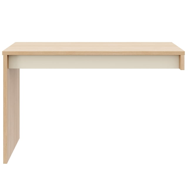 Nexera Chrono Reversible Desk Panel For Home Office, Natural Blonde Oak & Ivory