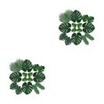 thumbnail image 1 of QualitChoice 60 Pièces Artificielles Laisse la Maison Chambre Simulation Feuille Décoration 6 Types 2PCS, 1 of 6