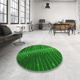thumbnail image 4 of Ahgly Company Tapis d'Intérieur Lavable en Machine Carré Vert Transitionnel, 3 Pieds Carré, 4 of 7