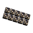 thumbnail image 1 of lionlar Acrylic Six Sided Dices Set Toys 16mm Opaque for RPG Math Teaching Golden, 1 of 6