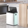 thumbnail image 3 of Step N’ Sort 60L Motion Sensor Dual Trash & Recycling Bin – 2 x 30L Touchless Kitchen Garbage Can, Automatic Lid, Fingerprint-Resistant Stainless Steel, Removable Inner Bins, 3 of 14
