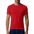 thumbnail image 2 of Styesk T Shirts for Man Men's Solid Color Short Sleeved Outdoor Running Sports Breathable Short Sleeve, 2 of 9