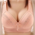 thumbnail image 1 of AherBiu Womens Plus Size Bras Large Bust Full Coverage Wireless High Supportive Bralette Solid Color Push up Bras, 1 of 7