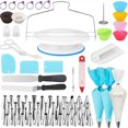 thumbnail image 1 of yeacher 216-Piece Professional Cake Decorating Kit with Rotating Turntable, Icing Tips, and Essential Baking Tools for Beginners and Experts, 1 of 7