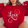 thumbnail image 4 of TIMIFIS Cadeaux de la Saint-Valentin pour Elle Cœur Chandail pour Femmes Mode Mignon Imprimé Amour Col Rond Chandails en Molleton Décontractés Manches Longues Tenues Printemps Automne - Printemps/été, 4 of 4
