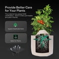 thumbnail image 4 of Bags with Handles Growth Bag, Breathable Non-Woven Fabric, Inflatable Planting Pot, Garden Planting Container with Handle, Used for Gardening, Seedling Cultivation, And Vegetable Cultivation, 4 of 7