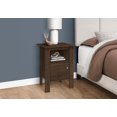 thumbnail image 3 of Monarch Specialties Accent Table, Side, End, Nightstand, Lamp, Storage, Living Room, Bedroom, Walnut Laminate, Transitional, 3 of 4
