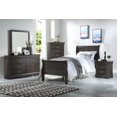 thumbnail image 1 of ACME Louis Philippe Twin Bed (FB 29"H) in Dark Gray, 1 of 2