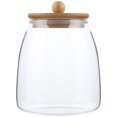 thumbnail image 3 of Glass Food Storage Container Flour Storage Jar Sugar Container with Bamboo Lid, 3 of 8