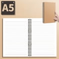 thumbnail image 4 of Chmadoxn Home Office Furniture A5 Kraft Paper Notebook Student Ordinary Exercise Book Environmentally Friendly Kraft Paper Horizontal Line Notebook note book, 4 of 6
