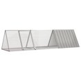 thumbnail image 1 of vidaXL Rabbit Cage Grey 302.5x80.5x71 cm Galvanised Steel, 1 of 4