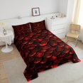 thumbnail image 4 of Erosebridal Magic Dragon Comforter Sets Queen Size, Red Animal Scales Comforter Sets Queen Size, Reversible, 4 of 7