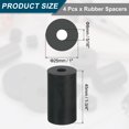 thumbnail image 2 of 4Pack Thick Rubber Spacer, 1 Inch OD x 5/16 Inch ID x 1-3/4 Inch Thickness, 2 of 6