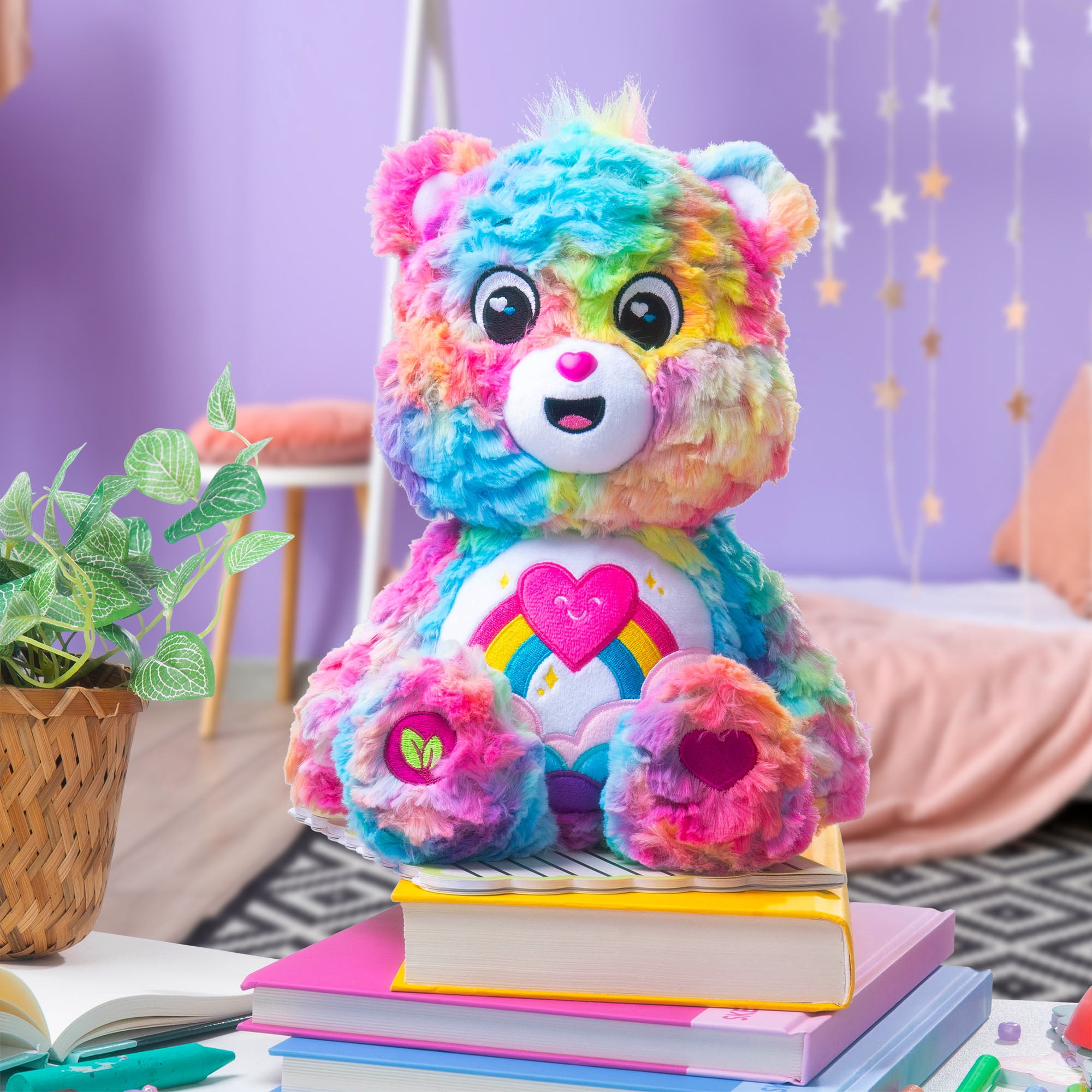 Peluche moyenne Care Bears Couleurs de Caring Bear