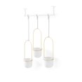 thumbnail image 4 of Triflora Suspendu Planteur Blanc / Brass, 4 of 7
